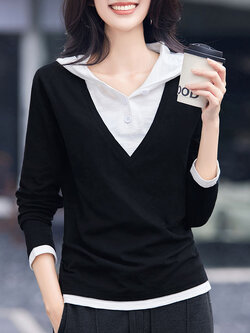 เสื้อยืดสีดำ แฟชั่น เสื้อยืด T-shirt สีดำ สวมใส่สบาย ไม่ร้อน