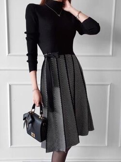 เดรสสีดำสุภาพ เรียบหรู ดูดี เหมาะกับทุกโอกาส | เดรสผู้หญิงแฟชั่นสุภาพ