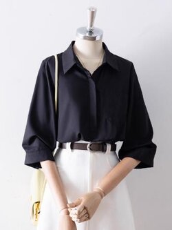 เสื้อสีดำสุภาพ เรียบหรู ดูดี เหมาะกับทุกโอกาส | เสื้อผู้หญิงสุภาพ