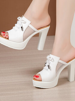 รองเท้าส้นสูงผู้หญิง รองเท้าส้นสูงรัดส้นผู้หญิง ส้นสูงนำเข้า ส้นสูงสวยหรู By Fashion Shoes Cabinat