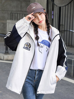 แจ็คเก็ต เสื้อคลุมแจ็คเก็ต เสื้อคลุมป้องกันแดด เสื้อแจ๊คเก็ตแขนยาว Dickey