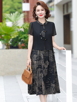 เสื้อผ้าคุณแม่วัย 60 เสื้อคนแก่ผู้หญิงวัย60