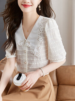 เสื้อเชิ้ตผู้หญิงแขนยาว เสื้อเชิ้ตผู้หญิงใส่ทํางาน 390 บาทต่อชิ้น ฟรีค่าจัดส่ง