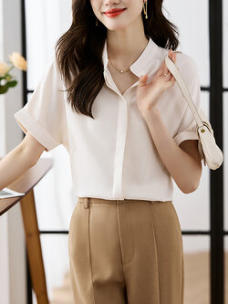 เสื้อเชิ้ตผู้หญิงแขนยาว เสื้อเชิ้ตผู้หญิงใส่ทํางาน 390 บาทต่อชิ้น ฟรีค่าจัดส่ง