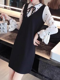 เดรสสีดำสุภาพ เรียบหรู ดูดี เหมาะกับทุกโอกาส | เดรสผู้หญิงแฟชั่นสุภาพ