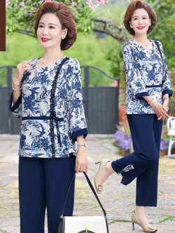 เสื้อผ้าคุณแม่วัย 60 เสื้อคนแก่ผู้หญิงวัย60