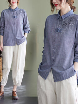 เสื้อลินิน แบบเสื้อสวยๆ เสื้อผ้าฝ้ายลินิน เสื้อเชิ้ตผ้าลินิน BY LININ