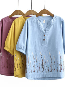 เสื้อลินินสไตล์ผู้ใหญ่ เสื้อคุณแม่ เสื้อผู้ใหญ่ แบรนด์ LININ