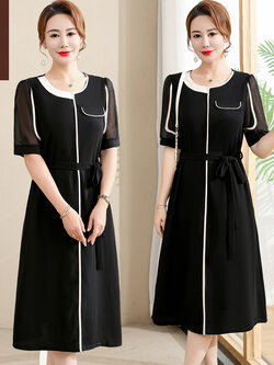 เดรสวัยผู้ใหญ่40-60ปี เดรสคุณแม่ ชุดเดรสทำงานวัยผู้ใหญ่ สนใจทักแชท