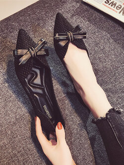 รองเท้าแฟชั่นผู้หญิงส้นเตี้ย ใส่สบาย มีขนาดให้สั่งซื้อ 35 36 37 38 39 40 สนใจทักแชท ฟรีค่าส่ง!