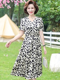 เดรสวัยผู้ใหญ่40-60ปีเดรสคุณแม่