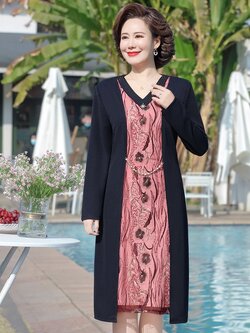 เดรสวัยผู้ใหญ่40-60ปี เดรสคุณแม่ ชุดเดรสทำงานวัยผู้ใหญ่ แบรนด์ MAMA DRESS