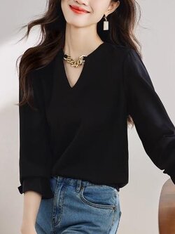 เสื้อสีดำสุภาพ เรียบหรู ดูดี เหมาะกับทุกโอกาส | เสื้อผู้หญิงสุภาพ