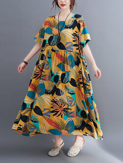 เสื้อผ้าฝ้าย เสื้อผ้าลินิน สไตล์ฤดูร้อน BY Lian Zhi Cotton and linen art สไตล์VINTAGE มีขนาดไซส์อกประมาณ 35-40 นิ้ว