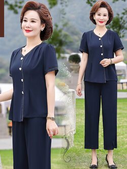 เสื้อผ้าคุณแม่วัย 60 เสื้อคนแก่ผู้หญิงวัย60