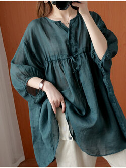 เสื้อผ้าฝ้ายสไตล์วินเทจ ใส่ตั้งแต่สาวผอม-สาวอวบ น้ำหนักตัว50-90 กิโลกรัม Meimei plus size