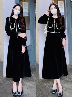 เดรสสาวอวบ มีไซส์ L-4XLอกเสื้อ 38-47 นิ้ว ใส่ได้ทั้งสาวหุ่นดีน่ารักจนถึงสาวอวบพลัสไซส์ จัดส่งฟรี! ทักแชทสั่งซื้อ