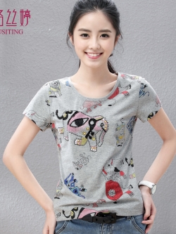 เสื้อยืดแฟชั่น Women shirt cotton T-shirt