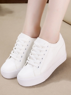 รองเท้าผ้าใบผู้หญิง รองเท้าผ้าใบแฟชั่น ผ้าใบแบบผูกเชือก มีไซส์ 35 36 37 38 39