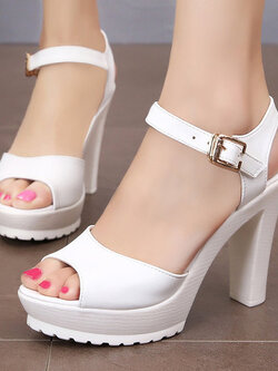 รองเท้าส้นสูงผู้หญิง รองเท้าส้นสูงรัดส้นผู้หญิง ส้นสูงนำเข้า ส้นสูงสวยหรู By Fashion Shoes Cabinat