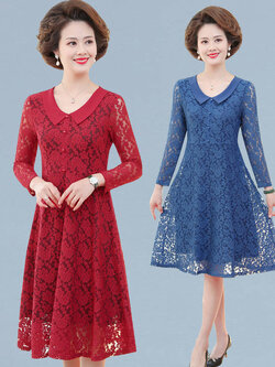 เดรสวัยผู้ใหญ่40-60ปีเดรสคุณแม่