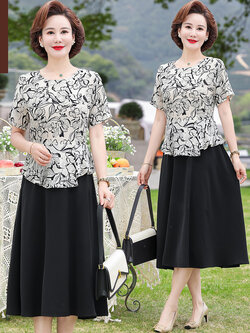 เสื้อผ้าคุณแม่วัย 60 เสื้อคนแก่ผู้หญิงวัย60