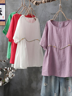 เสื้อเชิ้ตผ้าฝ้ายลินิน ขายเสื้อเชิ้ต ผ้าลินิน เสื้อเชิ้ตผ้าฝ้ายผู้หญิง