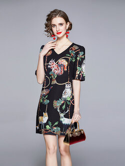 ชุดเดรสเรียบหรูดูแพง เดรสแบรนด์ DG Boutique