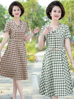 เดรสวัยผู้ใหญ่40-60ปี เดรสคุณแม่ ชุดเดรสทำงานวัยผู้ใหญ่ แบรนด์ MAMA DRESS