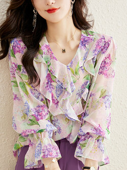 เสื้อเชิ้ตผู้หญิงแขนยาว เสื้อเชิ้ตผู้หญิงใส่ทํางาน 390 บาทต่อชิ้น ฟรีค่าจัดส่ง