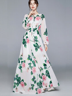 เดรสยาวแฟชั่น เดรสลำลอง ชุดเดรสยาว ชุดเดรสแซก DRESS MIROR