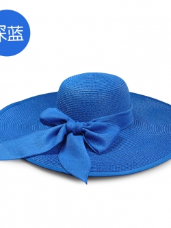 หมวกสาน หมวกสาน หมวกไปเที่ยงทะเล หมวกปานามาผู้หญิง