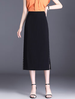 กระโปรงยาว กระโปรงยาวทรงเอ กระโปรงทำงาน