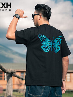 เสื้อยืดผู้ชายอ้วน S-5XL(อกเสื้อ39-51นิ้ว)