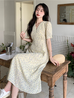 เดรสแขนสั้น มีไซส์ L-4XLอก 38-47 นิ้ว ใส่ได้ทั้งสาวหุ่นดีน่ารักจนถึงสาวอวบพลัสไซส์ จัดส่งฟรี! ทักแชทสั่งซื้อ