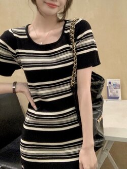 เดรสแขนสั้น มีไซส์ L-4XLอก 38-47 นิ้ว ใส่ได้ทั้งสาวหุ่นดีน่ารักจนถึงสาวอวบพลัสไซส์ จัดส่งฟรี! ทักแชทสั่งซื้อ