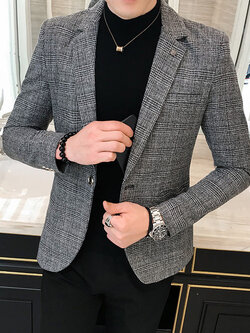 สูท Blazers ผู้ชาย เสื้อคลุมสไตล์สูท สำหรับผู้ชาย