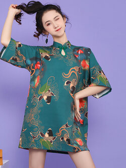 ชุดเดรสคอจีนสวยๆ ชุดแซกคอจีน ลูกไม้ ชุดคอจีนสวยๆ เสื้อกี่เพ้า คอจีน