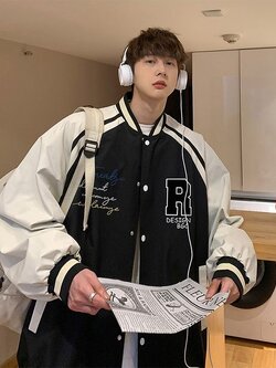 เสื้อแจ็คเก็ตเบสบอล เสื้อคลุม เสื้อแขนยาวสไตล์เกาหลี
