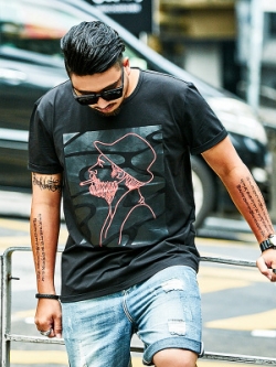 เสื้อยืดผู้ชายอ้วน มีไซส์2XL-7XL น้ำหนักผู้สวมใส่ตั้งแต่ 70-130กิโลกรัม