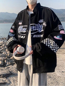 เสื้อแจ็คเก็ตเบสบอล เสื้อคลุม เสื้อแขนยาวสไตล์เกาหลี