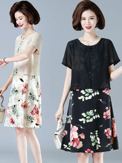 เดรสวัยผู้ใหญ่40-60ปี เดรสคุณแม่ ชุดเดรสทำงานวัยผู้ใหญ่ แบรนด์ MAMA DRESS