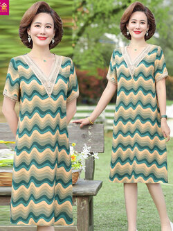 เดรสวัยผู้ใหญ่40-60ปี เดรสคุณแม่ ชุดเดรสทำงานวัยผู้ใหญ่ แบรนด์ MAMA DRESS