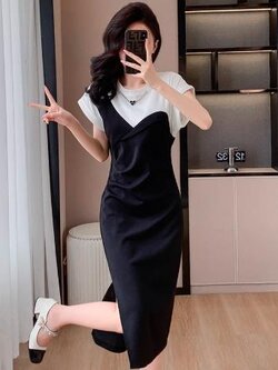 เดรสสีดำสุภาพ เรียบหรู ดูดี เหมาะกับทุกโอกาส | เดรสผู้หญิงแฟชั่นสุภาพ