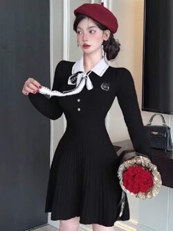 เดรสสีดำสุภาพ เรียบหรู ดูดี เหมาะกับทุกโอกาส | เดรสผู้หญิงแฟชั่นสุภาพ