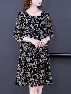 เดรสวัยผู้ใหญ่40-60ปี เดรสคุณแม่ ชุดเดรสทำงานวัยผู้ใหญ่ แบรนด์ MAMA DRESS