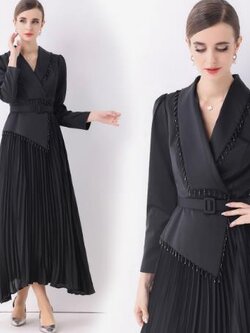 เดรสสีดำสุภาพ เรียบหรู ดูดี เหมาะกับทุกโอกาส | เดรสผู้หญิงแฟชั่นสุภาพ