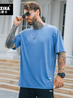 เสื้อยืดผู้ชายอ้วน S-5XL(อกเสื้อ39-51นิ้ว)