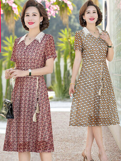 เดรสวัยผู้ใหญ่40-60ปี เดรสคุณแม่ ชุดเดรสทำงานวัยผู้ใหญ่ แบรนด์ MAMA DRESS