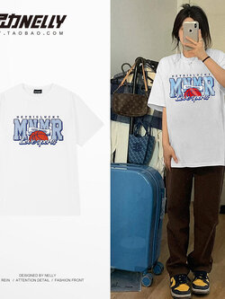 เสื้อยืดคอกลม ผู้ชาย เสื้อยืดผู้ชายเกาหลี เสื้อยืดเกาหลี แบรนด์ NELLY